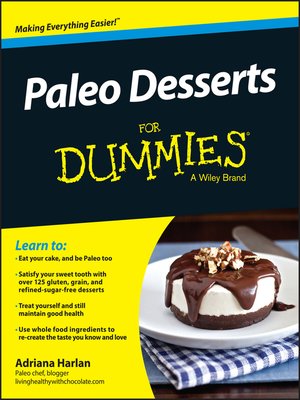 cover image of Paleo Desserts For Dummies